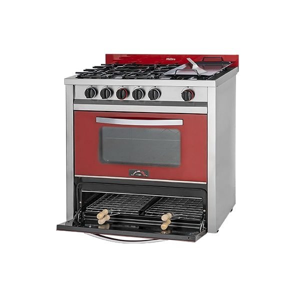 6276-min Cocina 4 H 87 Cm Pro900 acero inox C/P roja Gn 900PVRP, Motta - Imagen 1