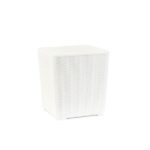 Mesa auxiliar y de guarda rattan Capri blanco F433000 Avelino