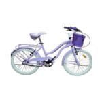 Bicicleta rod 20 Stars dama con portaequipaje violeta 602, Enrique