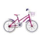 Bicicleta rod 20 playera SmileMaker dama fucsia, blanca y lila 6033, Stark