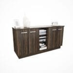 Bahiut Boston 1.60 Mts roble termo negro DL856RT, Delos