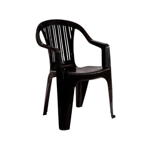 Sillon apilable Titan negro F820001 Garden Life