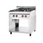 Anafe 4 H acero reja fundición Ge 731, Sol Real