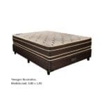 Conjunto 0.80x1.90x0.26 Mts espuma Gold Jackard con pillow crema (882P + UNI0552), Taurus