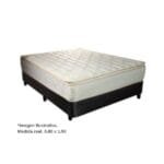 Conjunto 0.80x1.90x0.32 Mts resortes Luxor doble pillow Top cream (982P + UNI0552), Taurus