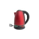 Pava electrica 1.7 Lts acero inox rojo metal S-602 Solei