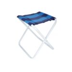 Banquito plegable para camping acero 2921 Mor