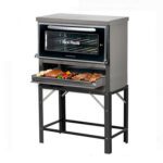 Horno 6 moldes con parrilla sin humo puerta vidrio Ge 667V, Sol Real