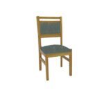 Silla Andria roble pv verde, Pergamino muebles