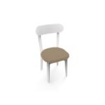 Silla Genova blanco ch arena, Pergamino muebles
