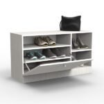 Zapatero smart pie de cama roble blanco DSM06RB, Delos