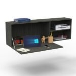 Escritorio de pared smart enchapado wengue DSM07EW Delos