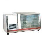 Vitrina 1.70 Mts vidrio recto equipada