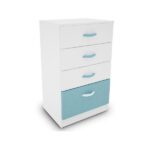 Chifonier infantil 4 cajones azul DIF270AZ Delos