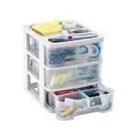 Cajonera 3 cajones de plastico organizadora blanco 7116-XP Rimax