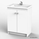 Mueble lavadero con bacha blanco DIBL060BR Dielfe