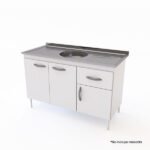 Bajo mesada 1.20 Mts blanco DL602BR Delos