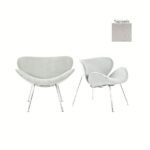 Silla Paulin gris claro, Giuliette