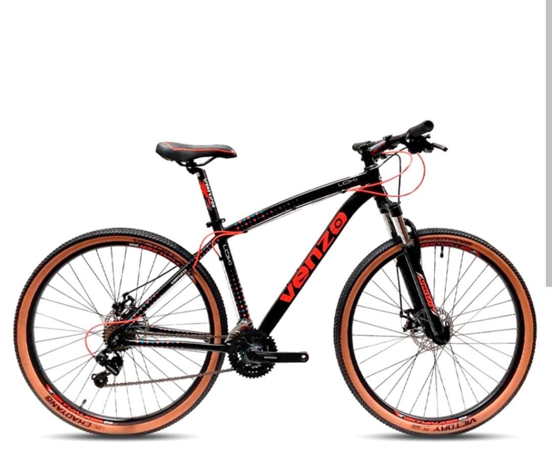 Bicicleta rod 29 Loki negra y roja BICILOKI21V, Venzo La Red