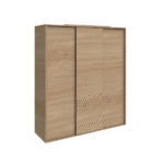 Placard 1.83x1.60x0.50 Mts 3 puertas roble kendal DEC03RKN, Delos