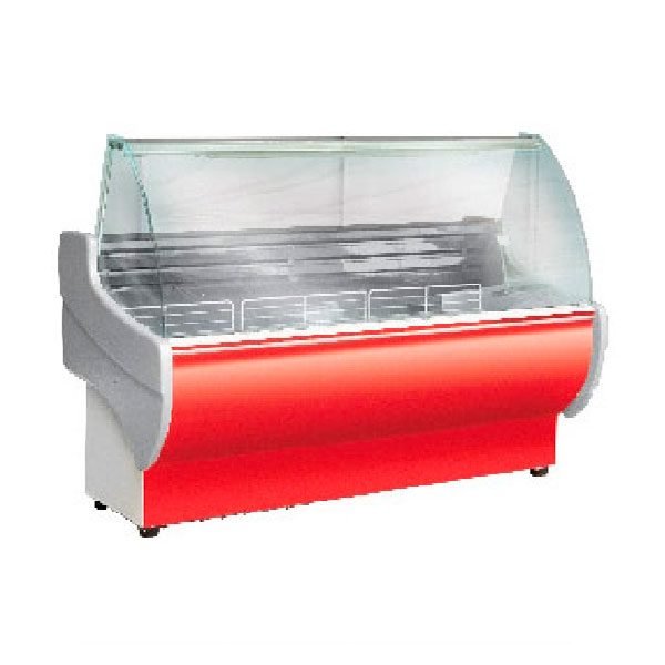 312-min Batea 1.30 Mts Lamponia vidrio curvo equipada 1300-LP, Bestcold - Imagen 1