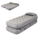 Multicolchon inflable 2 en 1 Malibu gris PRIN004GR, Pram