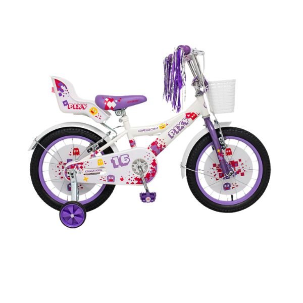 Bicicleta rod 15 Pixy nena lila y blanca 2415D, Gribom